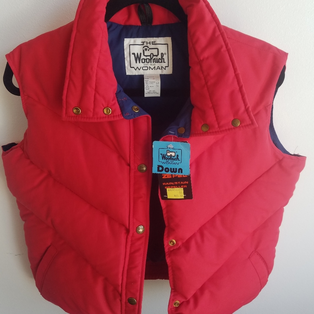 Vintage woolrich down vest